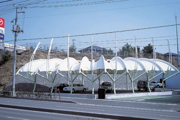 膜結構車棚充電樁