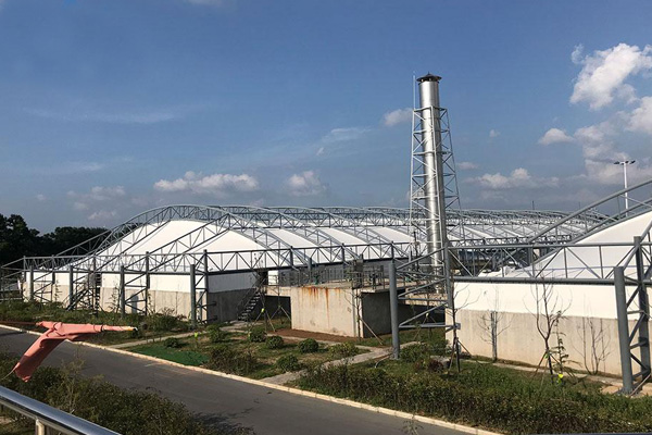 海南張拉膜結構污水池反吊膜工程成本方面要考慮因素