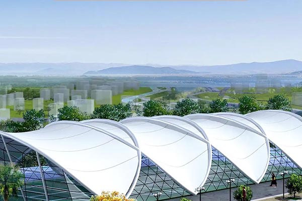 海口膜結構景觀通過類型構造增強可觀賞性