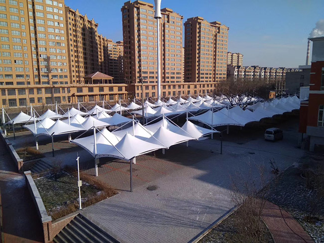 膜結構車棚充電樁