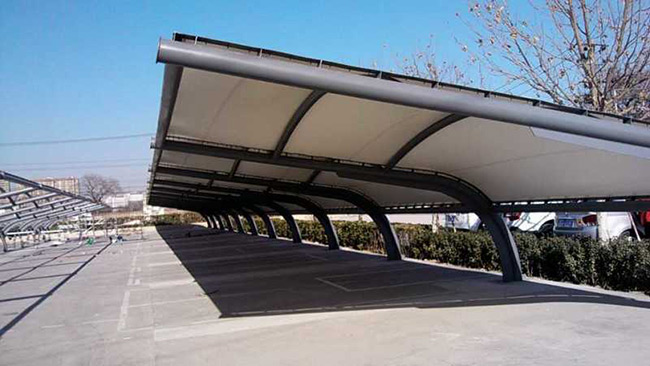 膜結構車棚充電樁