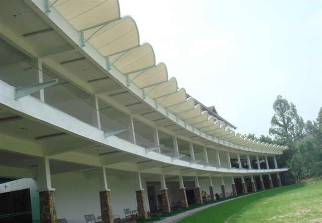 膜結構高爾夫打臺