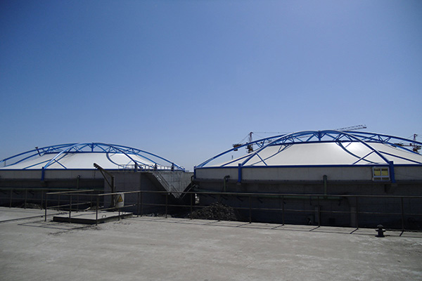 海口膜結構分享膜結構加蓋——開啟污水除臭新篇章